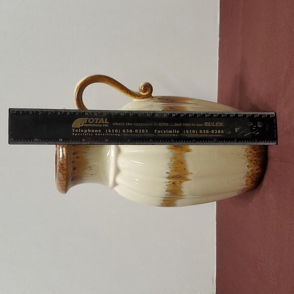 W. German pottery handled jug vase. - Picture 4 of 4